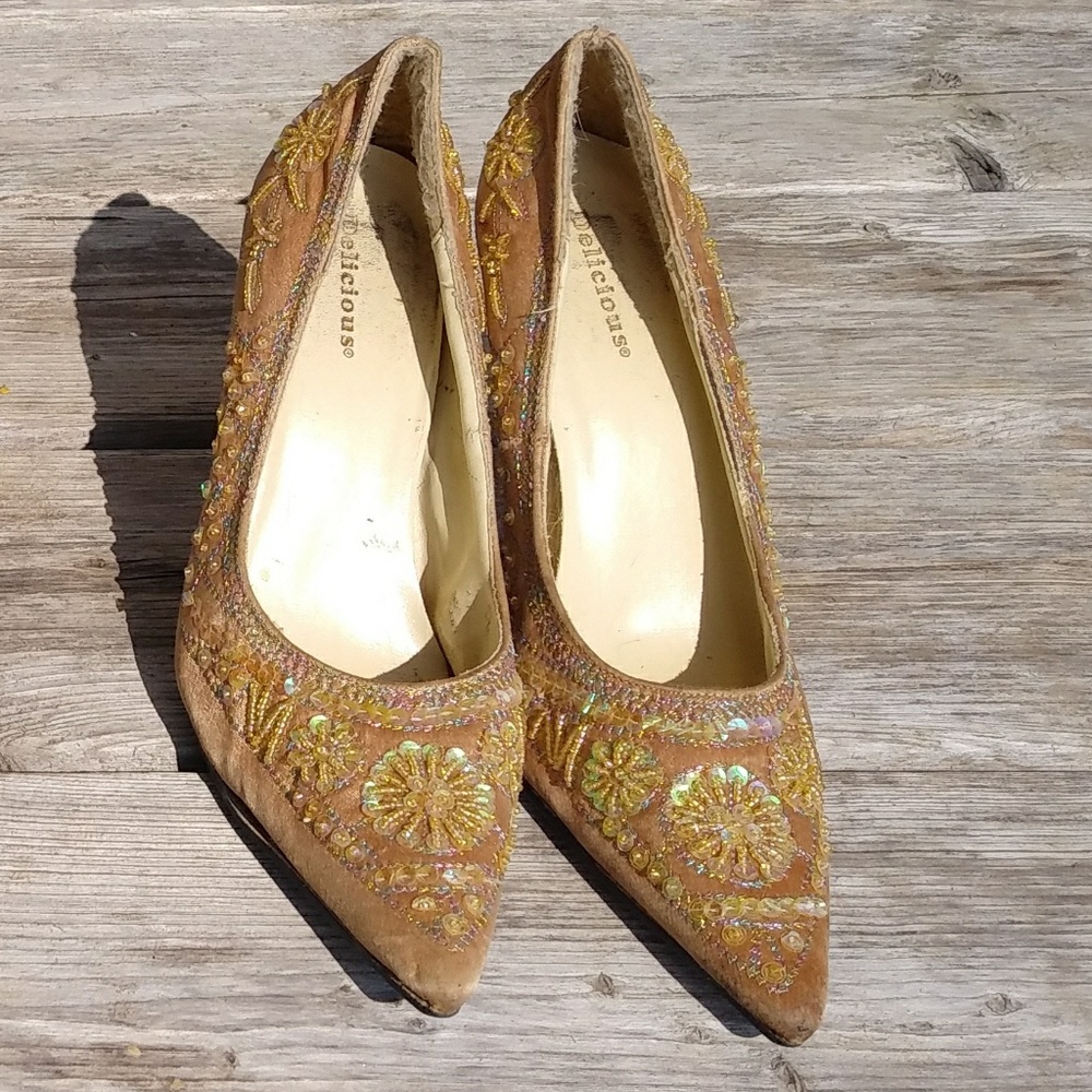 Sequin Heels